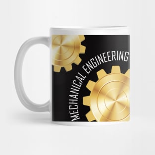 mechanical engineering mechanic engineer with gear logo Mug